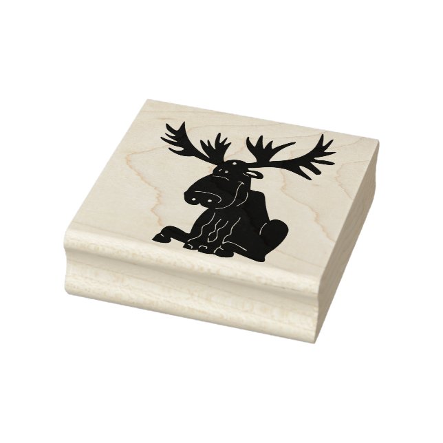 Briefmarke aus Elche Gummistempel (Stempel)
