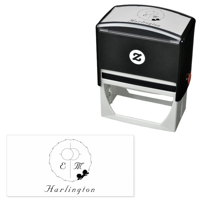 Briefmarke aus feinen Rose Permastempel (Beispiel)