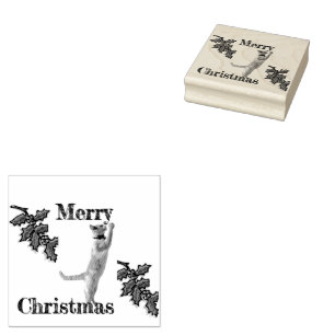 Briefmarke aus Gummi - Frohe Weihnachtsfeier und K Gummistempel