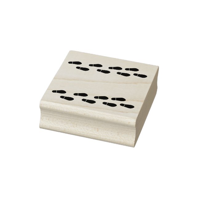 Briefmarke aus Gummi, Schuhdruck, Shoeprint Gummistempel (Stempel)