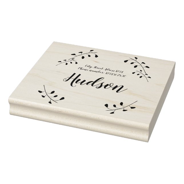 Briefmarke aus Gummi und Rücken Gummistempel (Stempel)