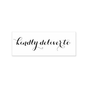 Briefmarke aus kalligrafischem Gummi Gummistempel