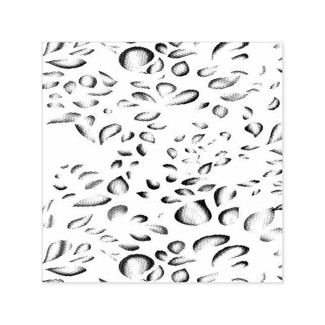 Briefmarke aus Kautschuk | Rund, vorbedruckt und v Permastempel (Design)