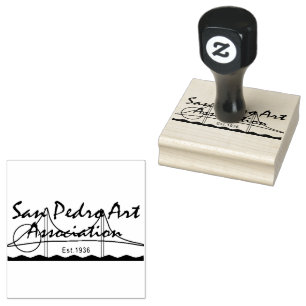 Briefmarke aus Kautschuk - SPAA-Logo Gummistempel