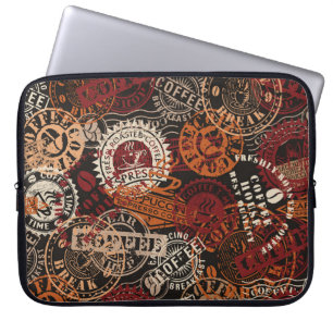 Briefmarke aus Kautschuk und Abzeichen aus Grunge Laptopschutzhülle