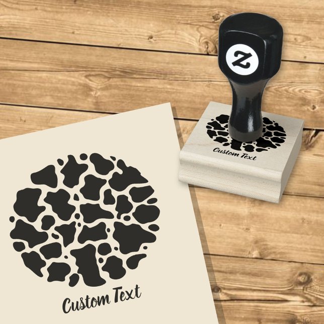 Briefmarke aus Kuhmuster Gummistempel (Von Creator hochgeladen)