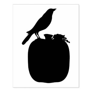 Briefmarke aus Kürbiskruste 4" x 5" Gummi Gummistempel
