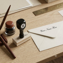 Briefmarke aus personalisiertem Holzkautschuk