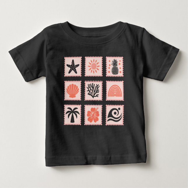 Briefmarke Baby T-shirt (Vorderseite)