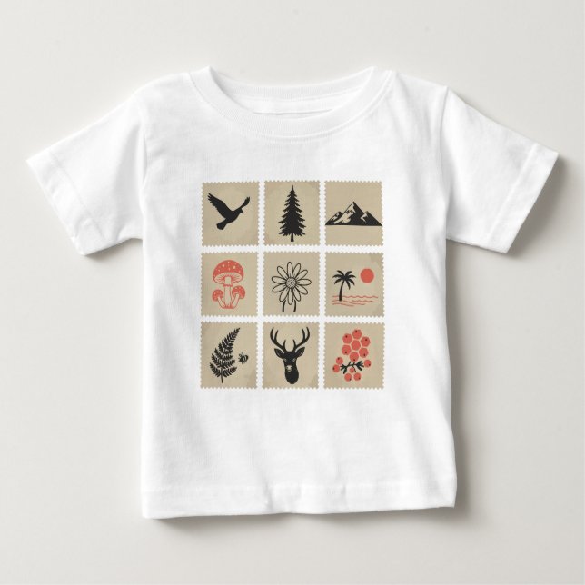 Briefmarke Baby T-shirt (Vorderseite)