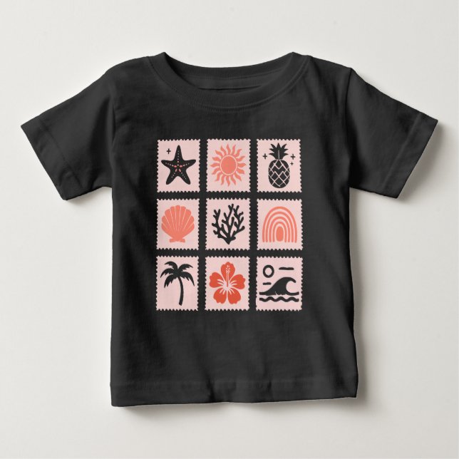 Briefmarke Baby T-shirt (Vorderseite)