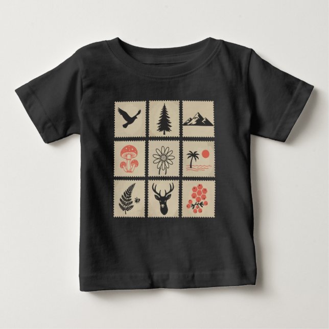 Briefmarke Baby T-shirt (Vorderseite)