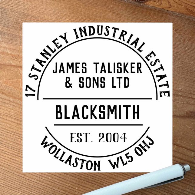 Briefmarke Blacksmith Rubber Gummistempel (Von Creator hochgeladen)