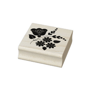 Briefmarke Blume Gummistempel