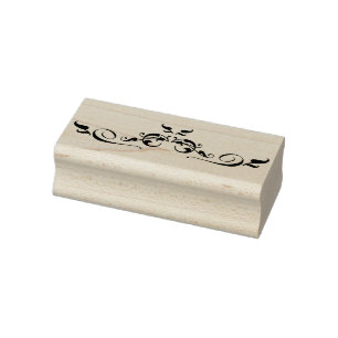 Briefmarke Blumengrenzkunst Gummistempel
