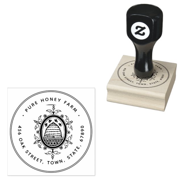 Briefmarke | Briefmarke aus reinem Honig Gummistempel (Stempel)