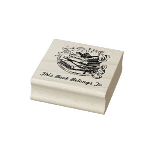 Briefmarke Buchliebhaber Gummistempel