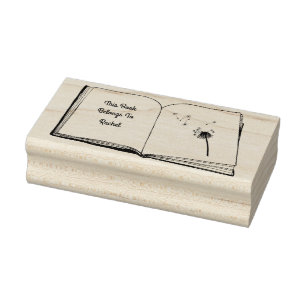 Briefmarke Buchliebhaber Gummistempel