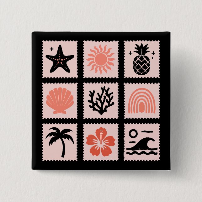 Briefmarke Button (Vorderseite)