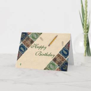 Briefmarke Collection Geburtstagskarte Karte