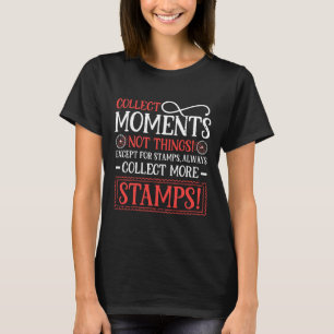 Briefmarke Collection Philatelist Sammeln Sie mehr T-Shirt