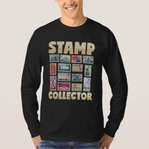 Briefmarke Collector Franted Letters Post Office T-Shirt