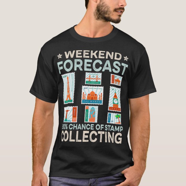Briefmarke Collectors Funny Weekend for T-Shirt (Vorderseite)