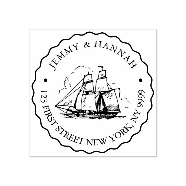 Briefmarke der benutzerdefinierten Adresse, Hochze Gummistempel (Prägung)