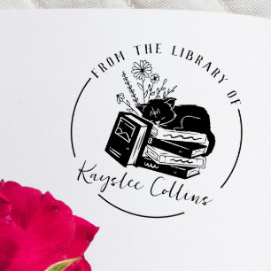 Briefmarke der Bibliothek mit benutzerdefinierter  Permastempel