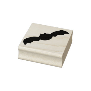 Briefmarke der Big Fledermaus-Silhouette Gummistempel