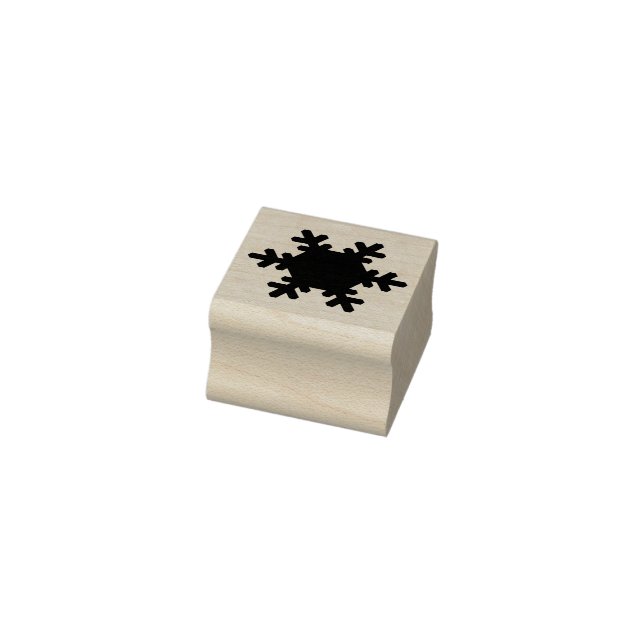 Briefmarke der einfachen Schneeflocke Gummistempel (Stempel)