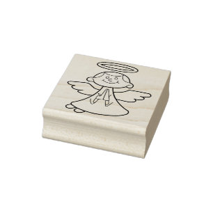 Briefmarke der Engelskunst Gummistempel