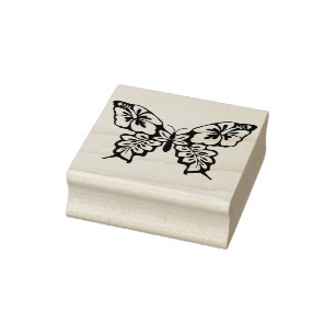Briefmarke der extravaganten Schmetterlingskunst Gummistempel