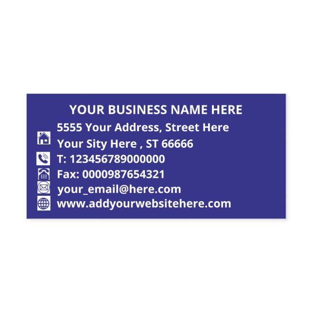 Briefmarke der Firmennamen-Adresse Vollständige In Permastempel (Design)