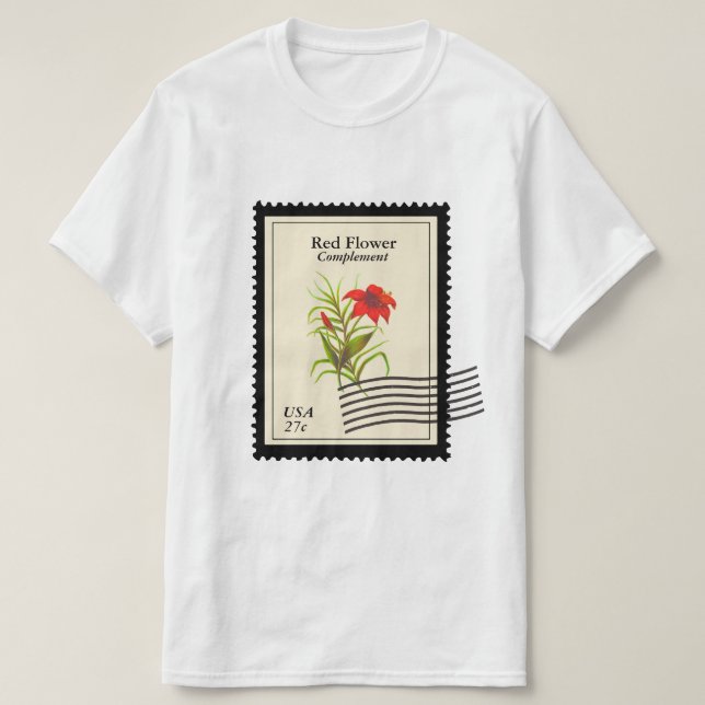 Briefmarke der Hemdmarke T-Shirt (Design vorne)