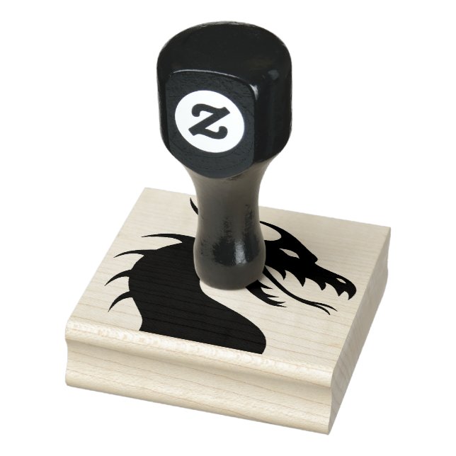 Briefmarke der Holzkunst/Drache Gummistempel (Stempel)