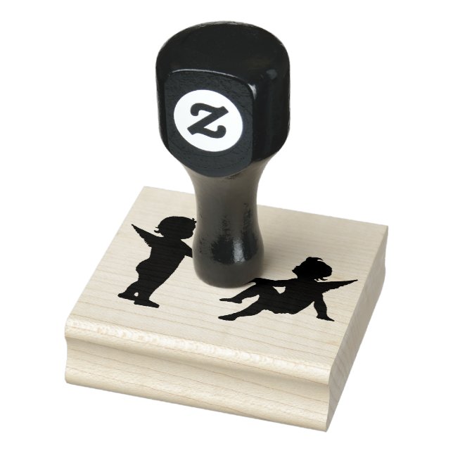 Briefmarke der Holzkunst/Engel Gummistempel (Stempel)