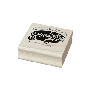 Briefmarke der Holzkunst Gummistempel