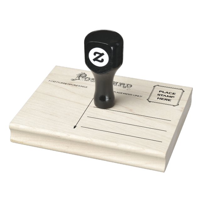 Briefmarke der Holzkunst Gummistempel (Stempel)