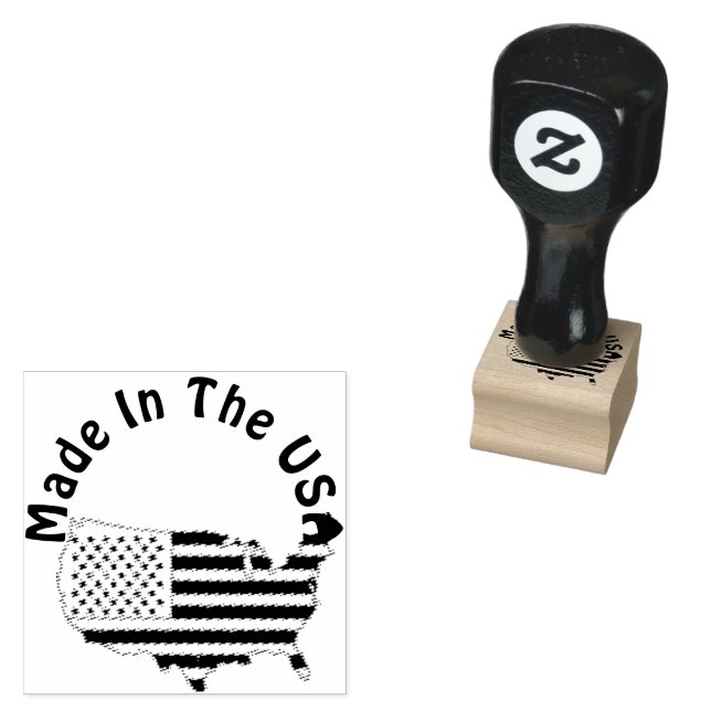 Briefmarke der Holzkunst Gummistempel (Stempel)