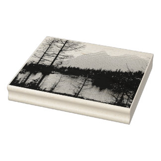 Briefmarke der Holzkunst Gummistempel