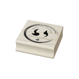 Briefmarke der Holzkunst Gummistempel