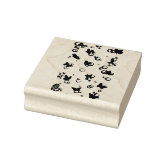 Briefmarke der Holzkunst Gummistempel