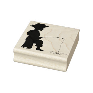 Briefmarke der Holzkunst/Junge Gummistempel