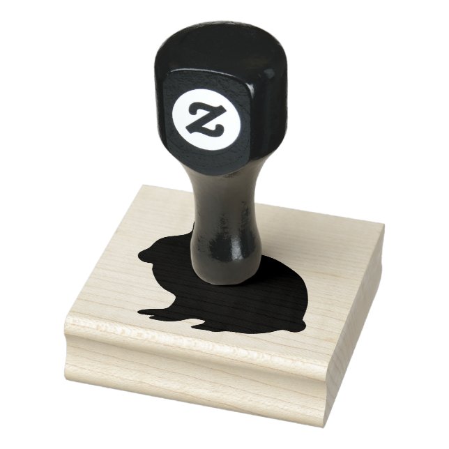 Briefmarke der Holzkunst/Kaninchen Gummistempel (Stempel)