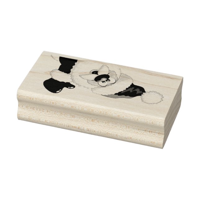 Briefmarke der Holzkunst/Weihnachtsmann Gummistempel (Stempel)