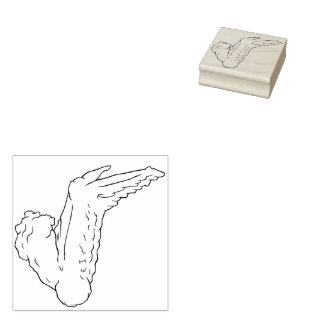 Briefmarke der Hühnerwaldkunst Gummistempel