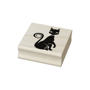 Briefmarke der Juwelenkatze Gummistempel