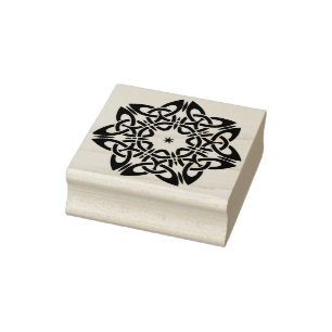 Briefmarke der keltischen Blume zur Illustration Gummistempel