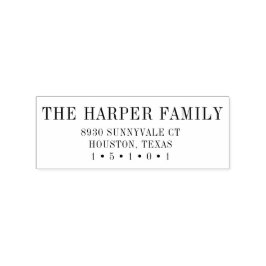 Briefmarke der klassischen Rücksendeadresse Gummistempel